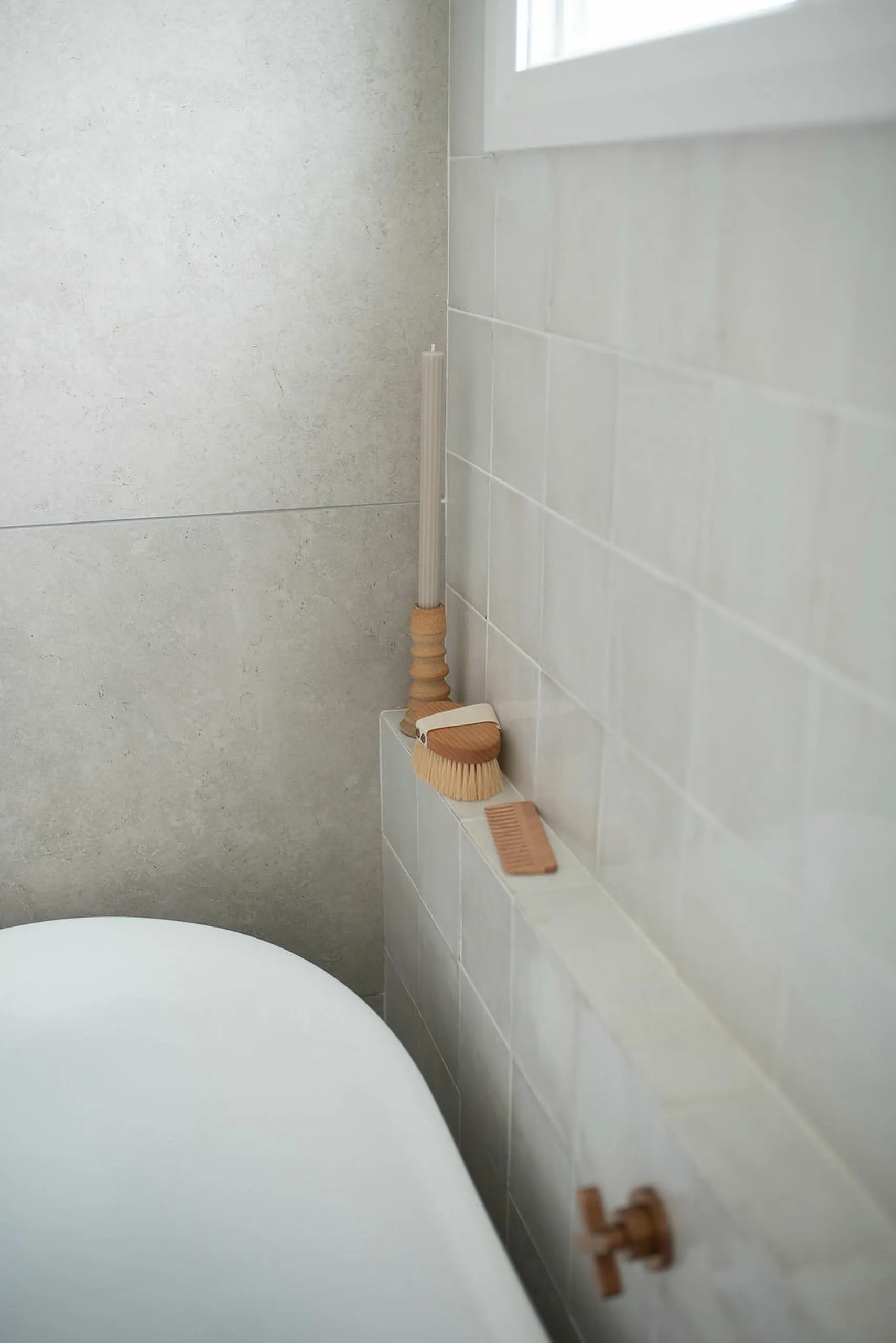 Bathroom detail in the Sonnydale project, the Central Coast, by Clove Interiors