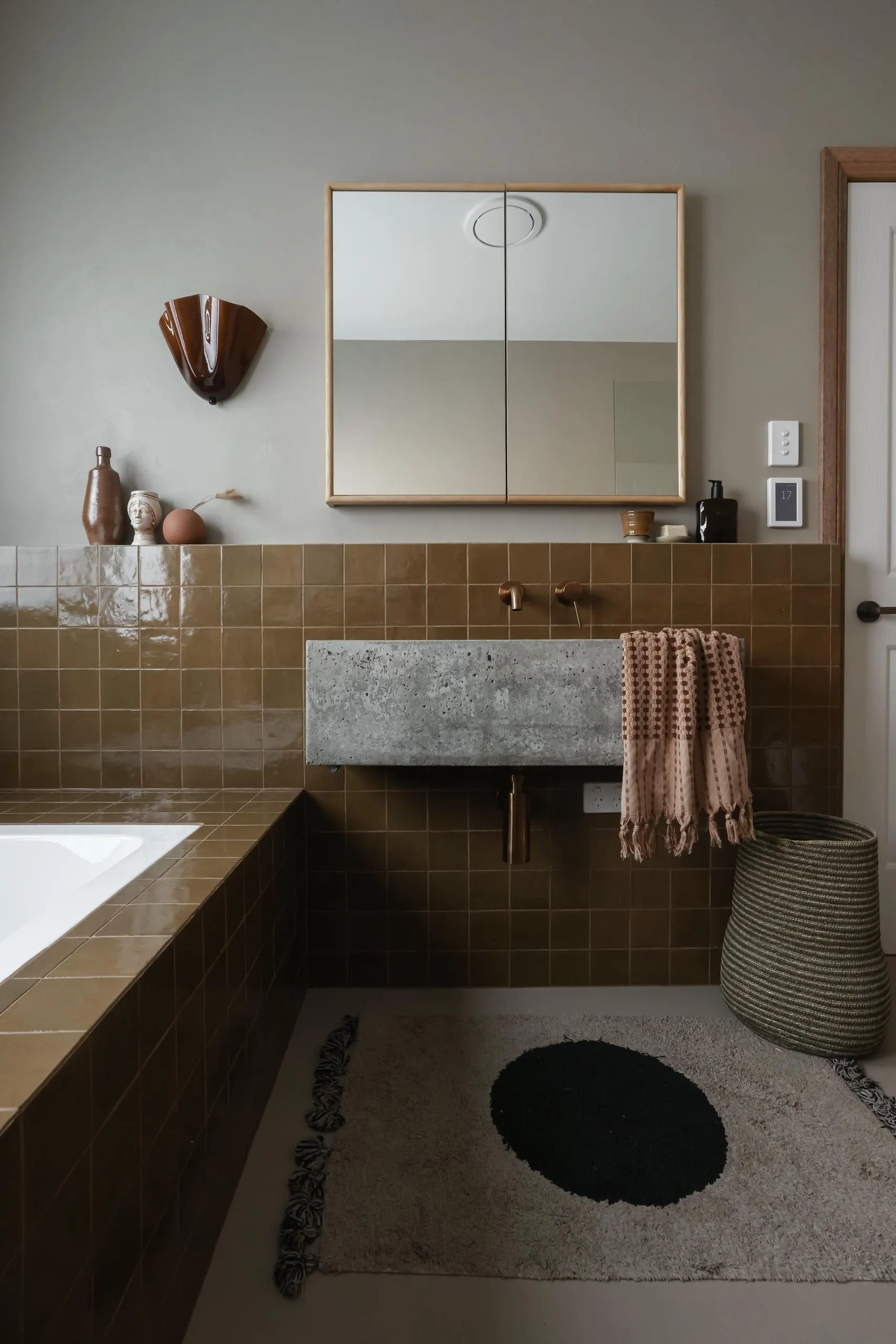 Bathroom vanity in the Long Jetty project, Long Jetty, Central Coast, by Clove Interiors