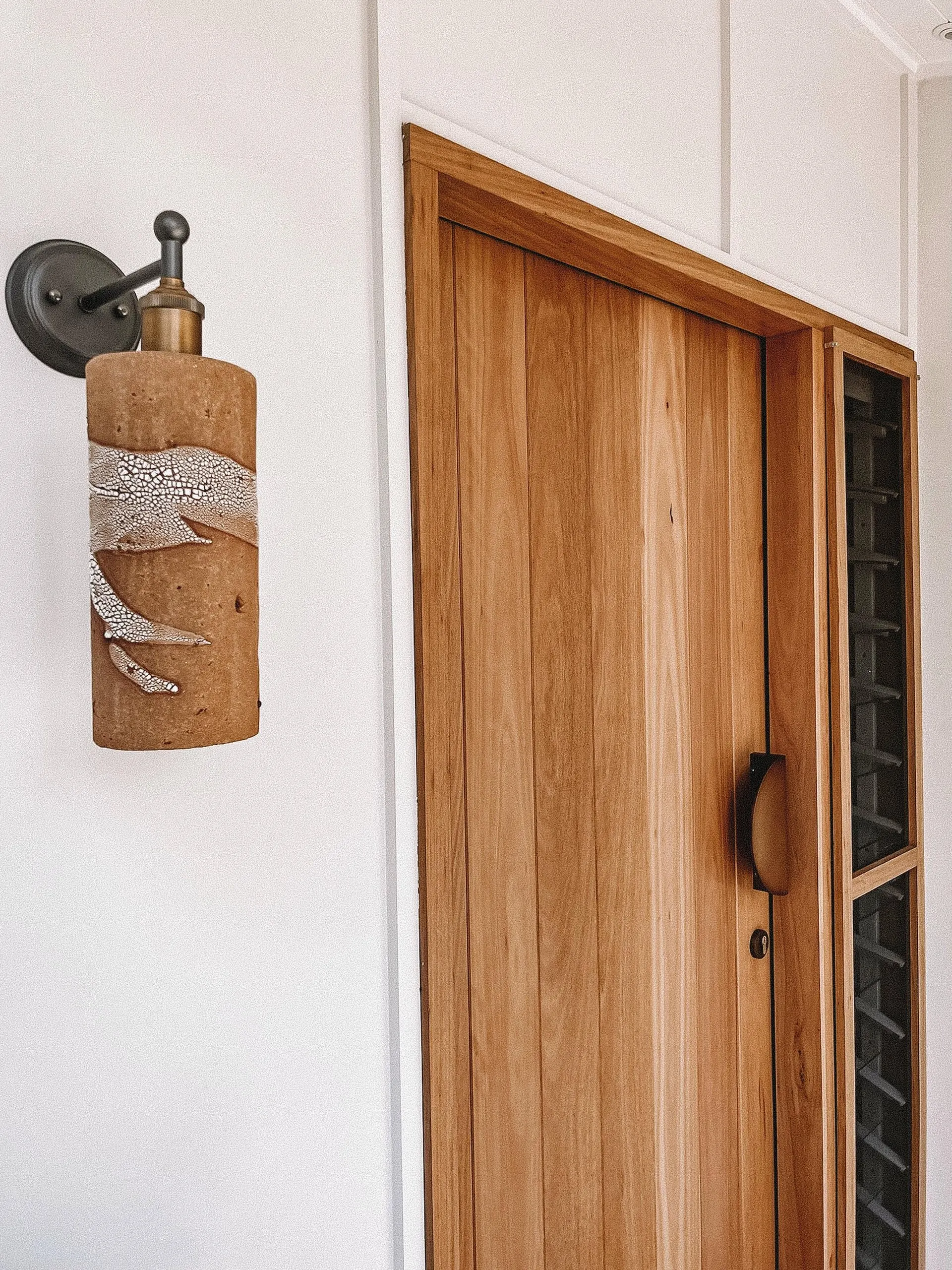 Entry detail in the Havenridge project, the Central Coast, by Clove Interiors