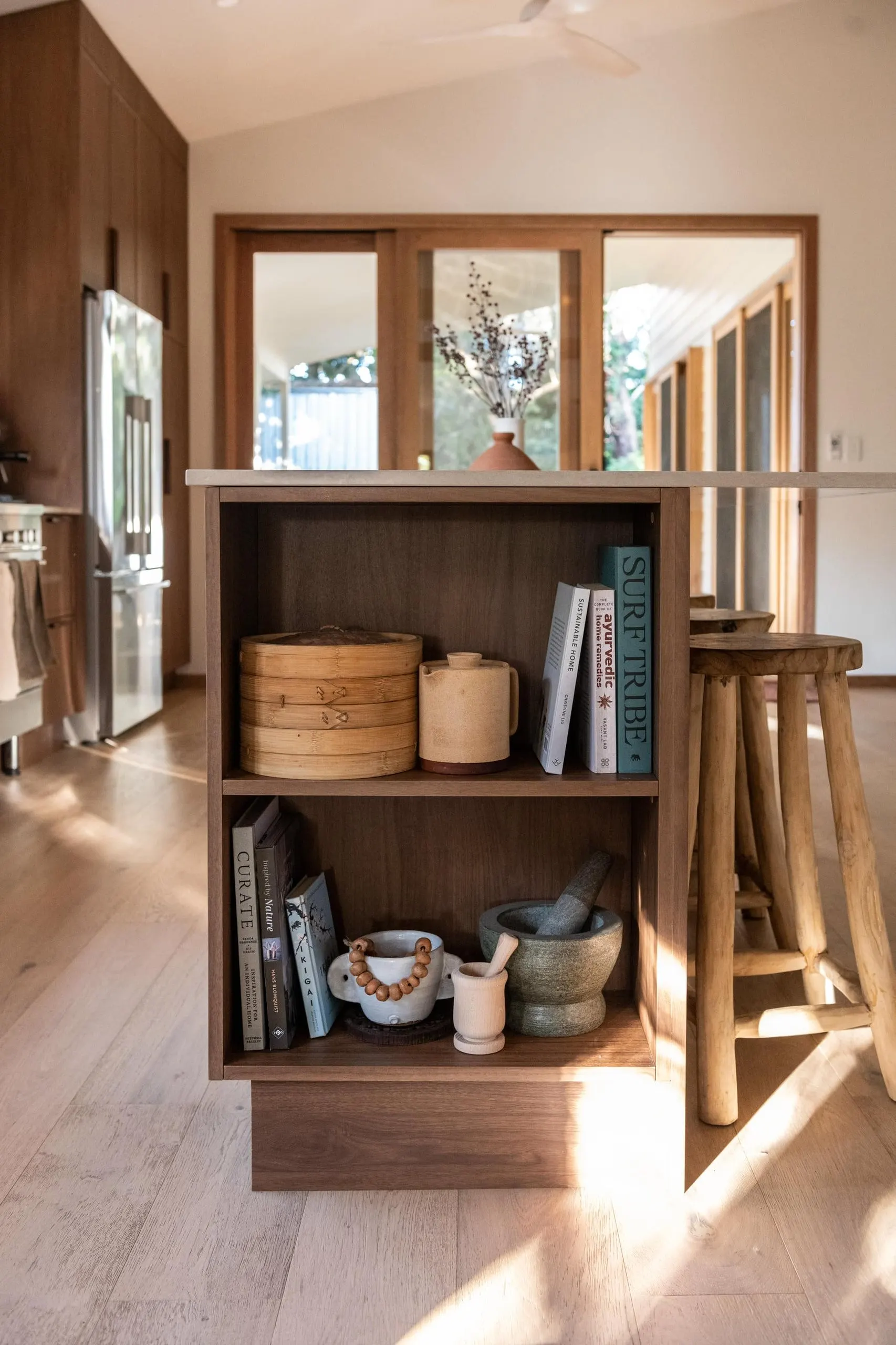 Joinery detail in the Nirvana project, Long Jetty, Central Coast, by Clove Interiors