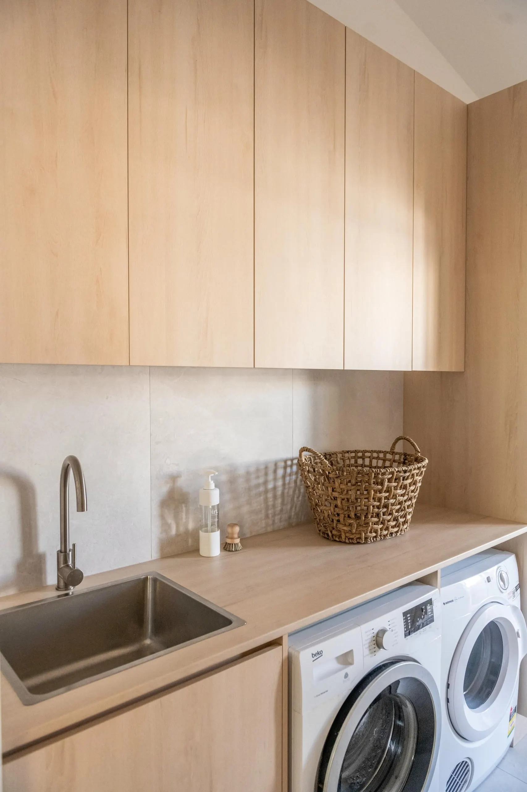 Laundry in the Nirvana project, Long Jetty, Central Coast, by Clove Interiors